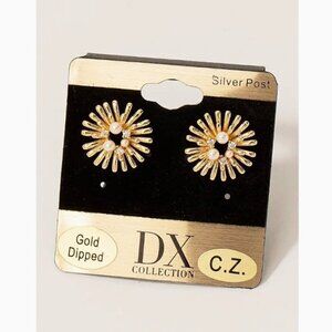 GOLD DIPPED BURST EARRINGS